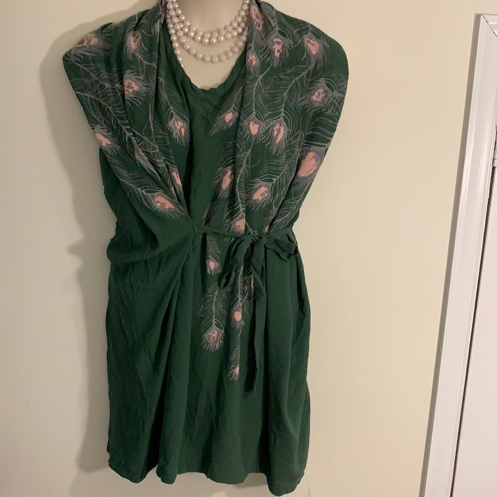 Olive Green Wrap Tunic